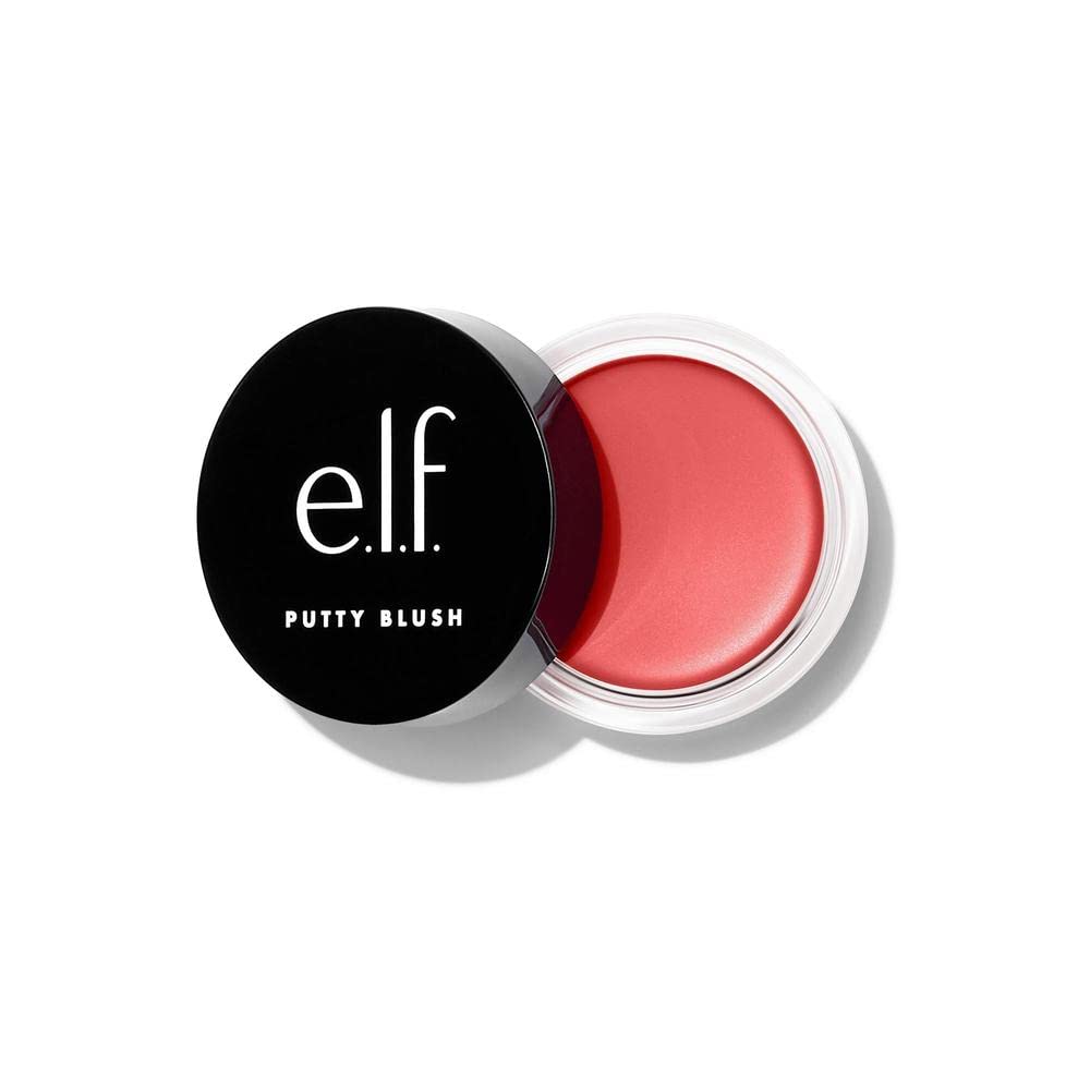 e.l.f. Putty Blush. Creamy & High-Pigment Formula For A Natural Glow. Delivers A Semi-Matte & Powder Finish. Vegan & Cruelty-Free. Caribbean