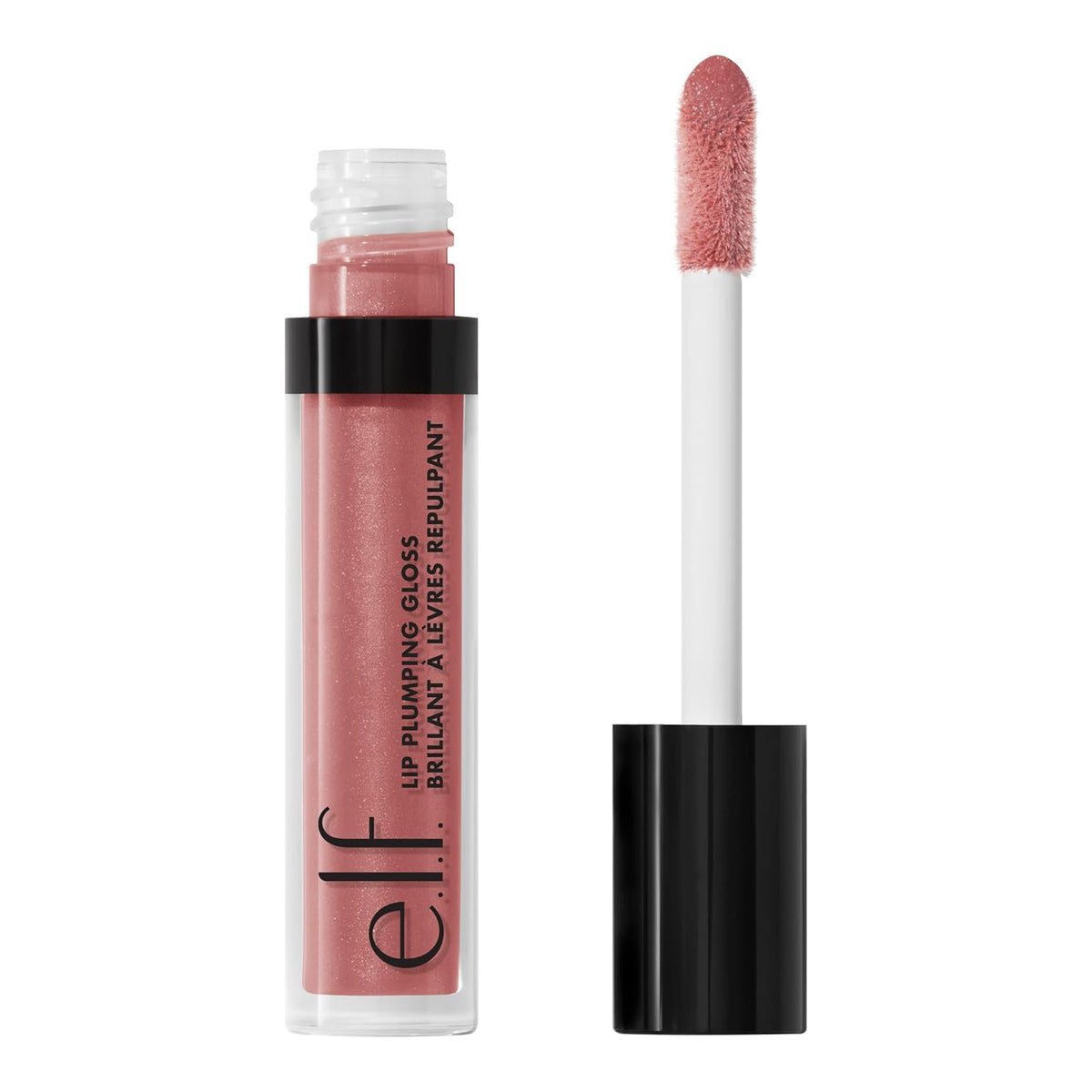 e.l.f. Lip Plumping Gloss. Mauve Lady | High-Shine Sheer Color. Hydrates & Creates Fuller Lips With Vitamin E. Vegan & Cruelty-Free. Mauve Lady. 0.09 Fl Oz
