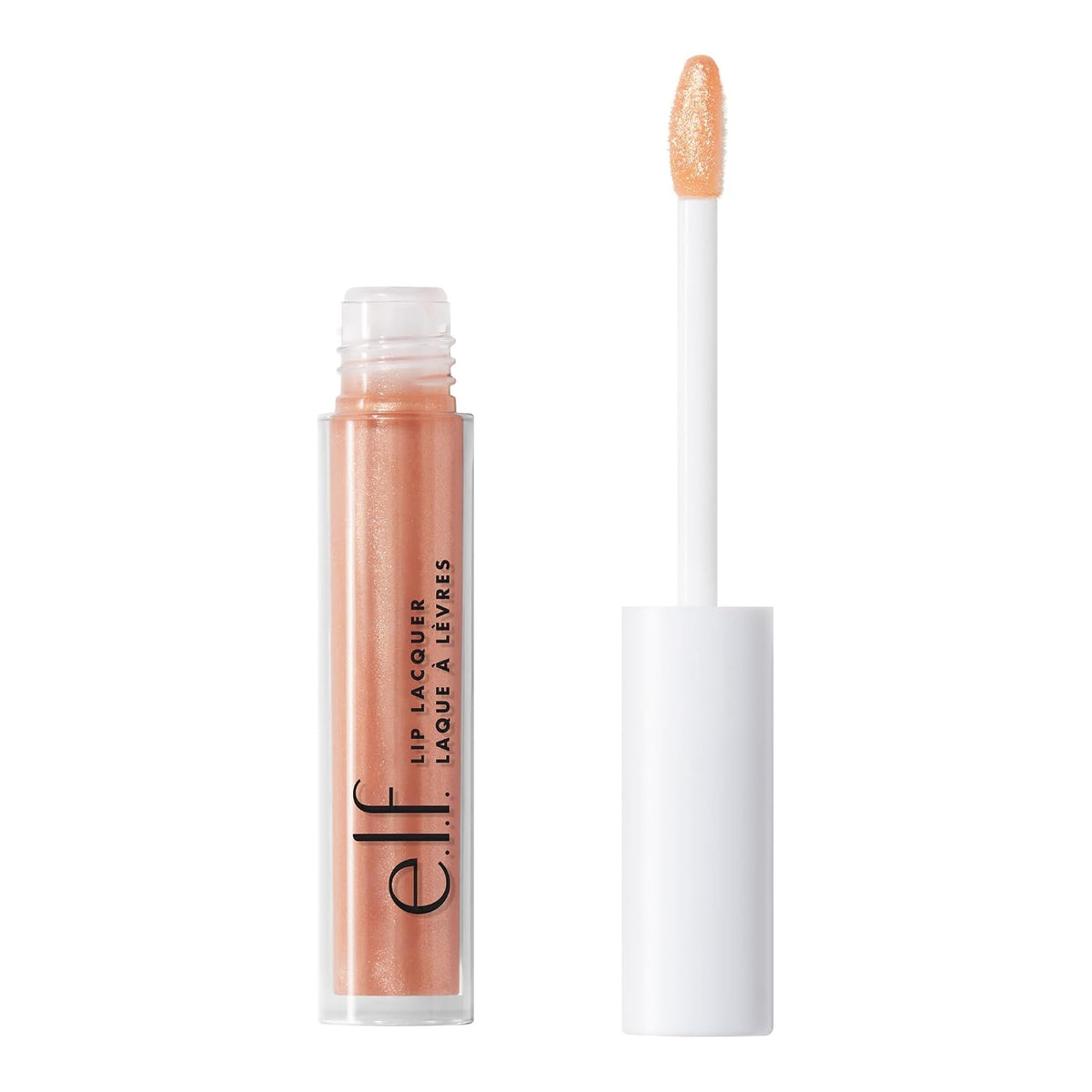 e.l.f. Lip Lacquer. Whisper Pink | Hydrating Lip Gloss. Non-Sticky Ultra-Shine with Vitamin A & E. Vegan & Cruelty-Free