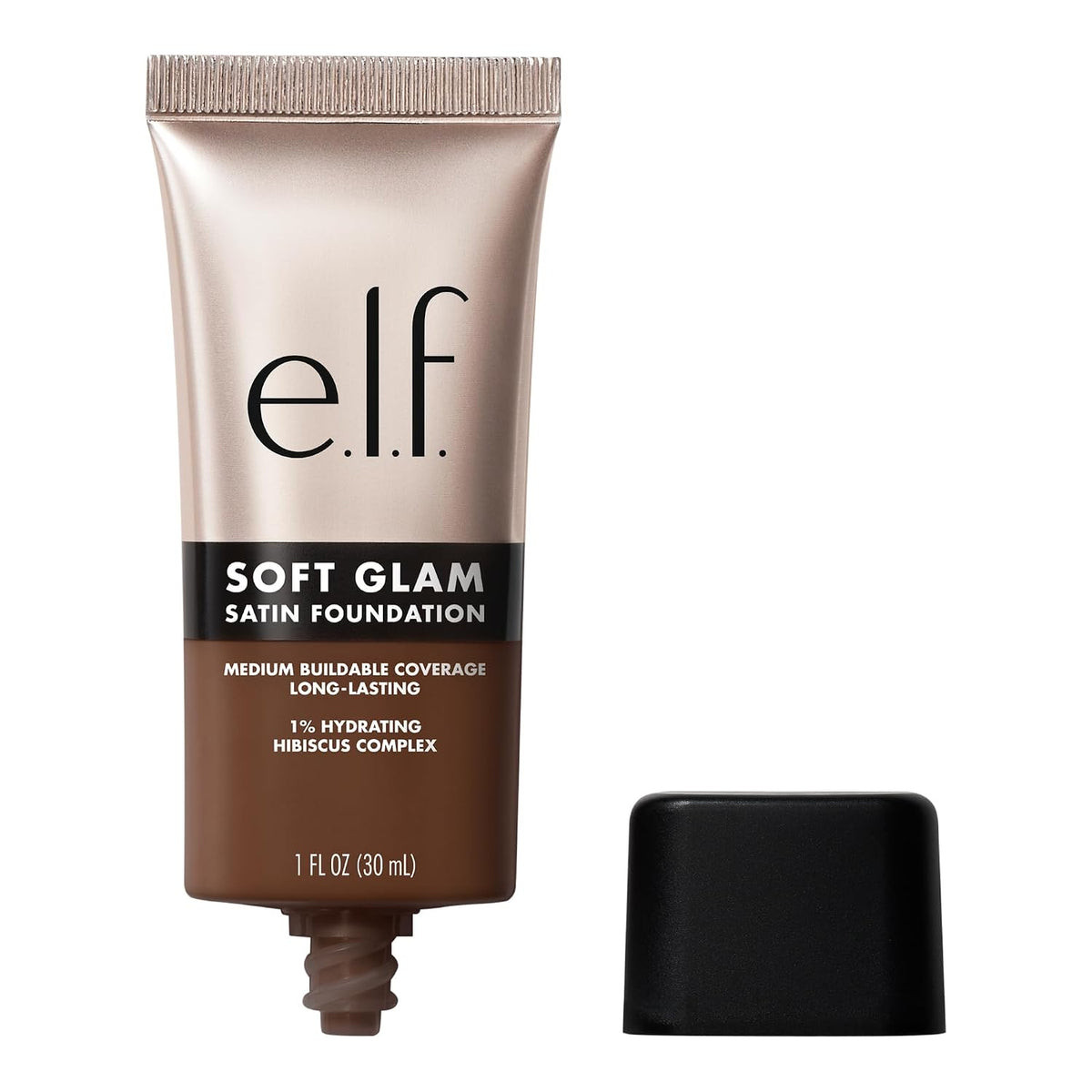 e.l.f. Soft Glam Satin Foundation. Medium Coverage. 10 Fair Cool | Satin Finish. Long-Lasting Wear. Hydrating Hyaluronic Acid & Hibiscus Complex. Blurs Pores. Lightweight. Vegan & Cruelty-Free