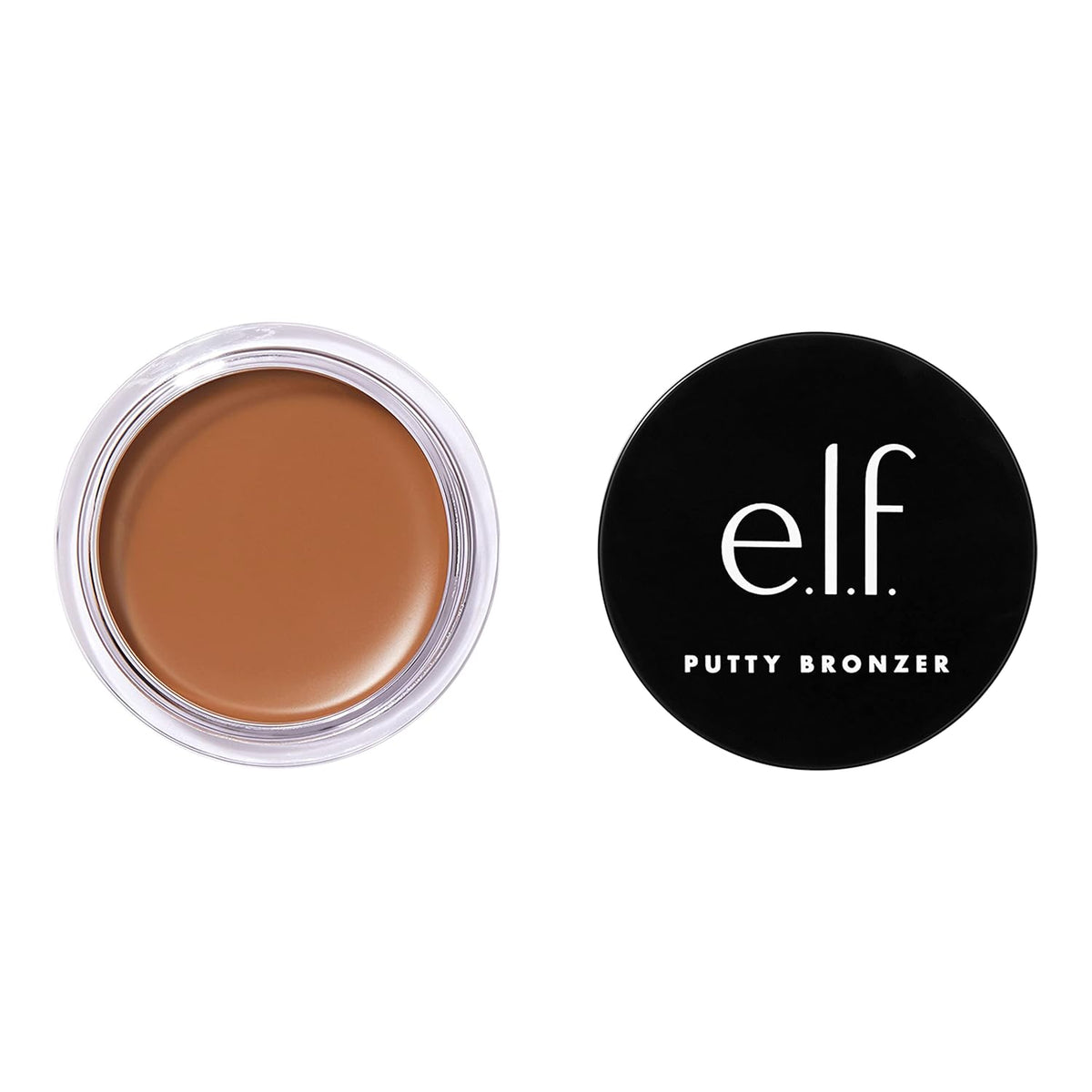 e.l.f. Putty Bronzer. Creamy & Highly Pigmented Formula. Creates a Long-Lasting Bronzed Glow. Infused with Argan Oil & Vitamin E. Honey Drip. 0.35 Oz (10g)