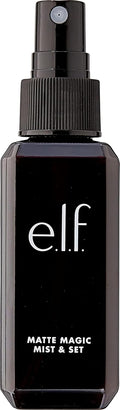 e.l.f. Matte Magic Mist & Set Makeup Setting Spray. Matte Finish & Oil Control for Lightweight Long-Lasting Wear. Vitamin B & E. 2 Fl Oz