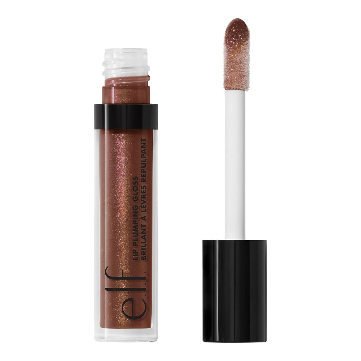 e.l.f. Lip Plumping Gloss. Mauve Lady | High-Shine Sheer Color. Hydrates & Creates Fuller Lips With Vitamin E. Vegan & Cruelty-Free. Mauve Lady. 0.09 Fl Oz