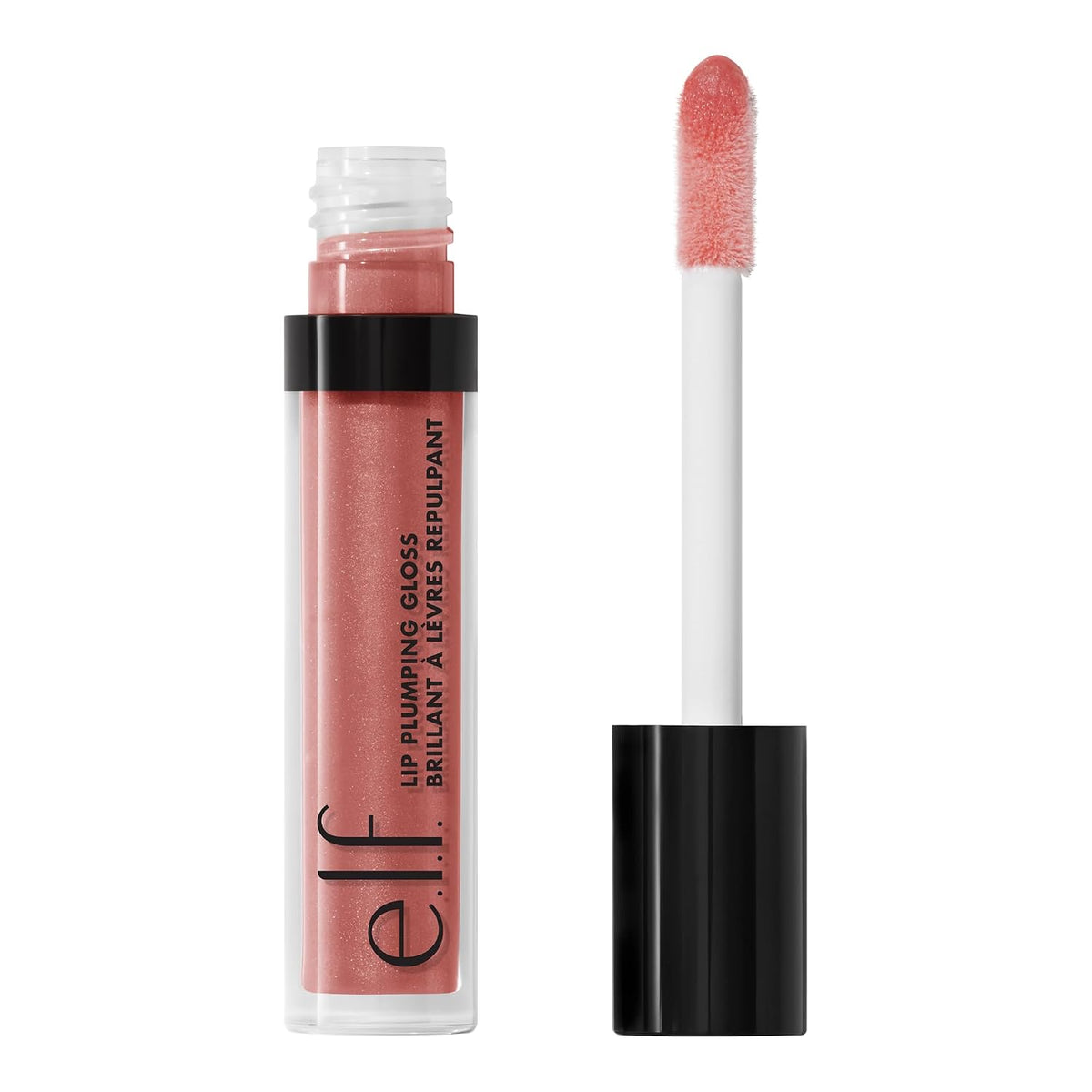 e.l.f. Lip Plumping Gloss. Sparkling Rosé | High-Shine Sheer Color. Hydrates & Creates Fuller Lips With Vitamin E. Vegan & Cruelty-Free. Sparkling Rosé. 0.09 Fl Oz