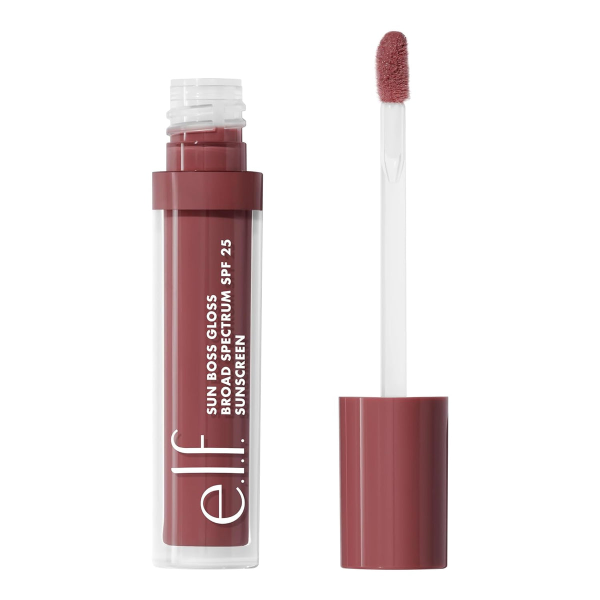 e.l.f. Sun Boss Gloss SPF 25. Pink-Me Girl | Pigmented Lip Gloss For A High-Shine Finish. Moisturizing & Conditioning Formula. Vegan & Cruelty-Free