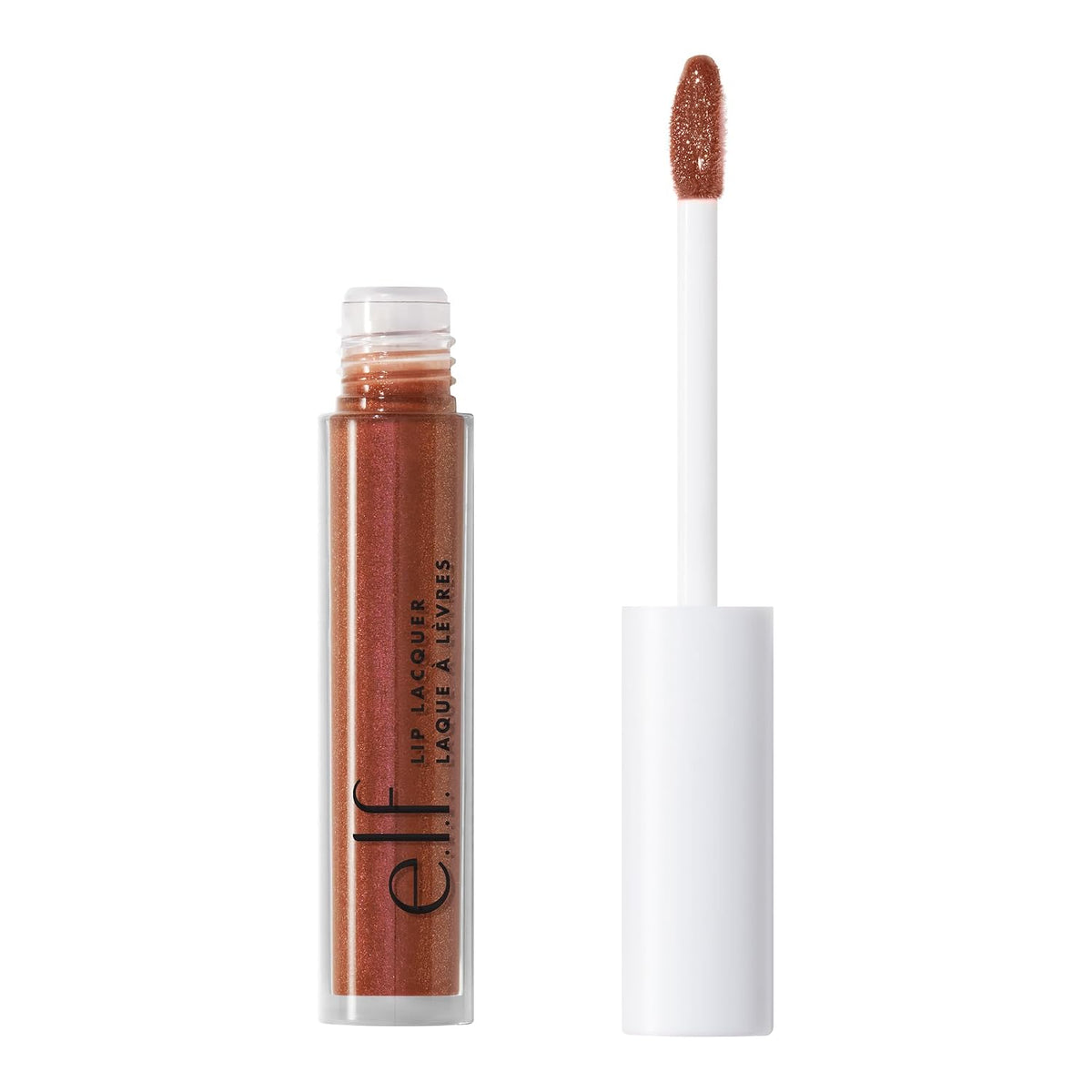 e.l.f. Lip Lacquer. Clear | Hydrating Lip Gloss. Non-Sticky Ultra-Shine with Vitamin A & E. Vegan & Cruelty-Free