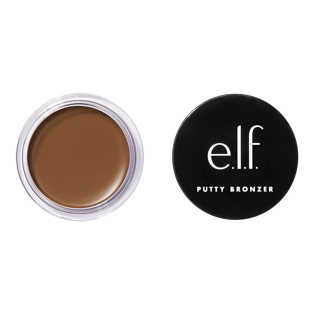 e.l.f. Putty Bronzer. Creamy & Highly Pigmented Formula. Creates a Long-Lasting Bronzed Glow. Infused with Argan Oil & Vitamin E. Honey Drip. 0.35 Oz (10g)