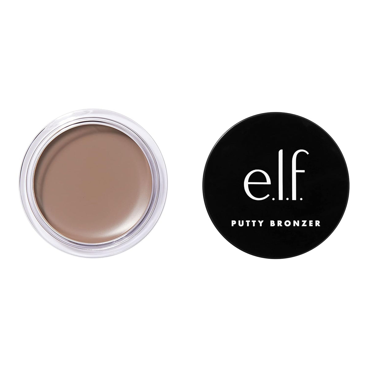 e.l.f. Putty Bronzer. Creamy & Highly Pigmented Formula. Creates a Long-Lasting Bronzed Glow. Infused with Argan Oil & Vitamin E. Tan Lines. 0.35 Oz