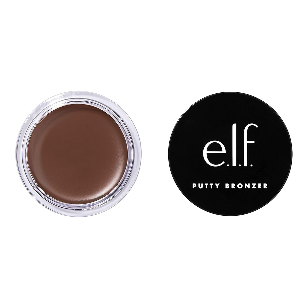 e.l.f. Putty Bronzer. Creamy & Highly Pigmented Formula. Creates a Long-Lasting Bronzed Glow. Infused with Argan Oil & Vitamin E. Tan Lines. 0.35 Oz
