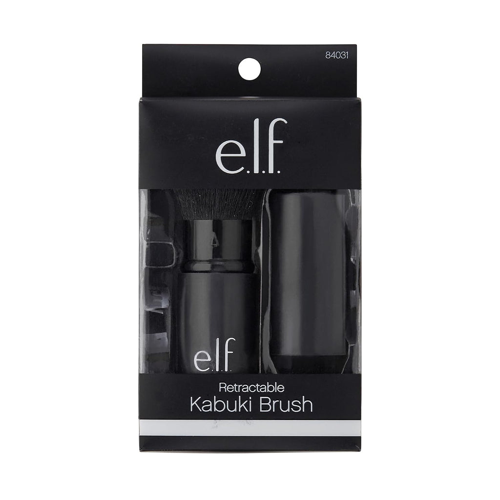 e.l.f. Retractable Kabuki Brush. Synthetic Haired Brush For Precise & Controlled Makeup Application. Vegan & Cruelty-Free