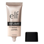e.l.f. Soft Glam Satin Foundation. Medium Coverage. 60 Rich Cool | Satin Finish. Long-Lasting Wear. Hydrating Hyaluronic Acid & Hibiscus Complex. Blurs Pores. Lightweight. Vegan & Cruelty-Free