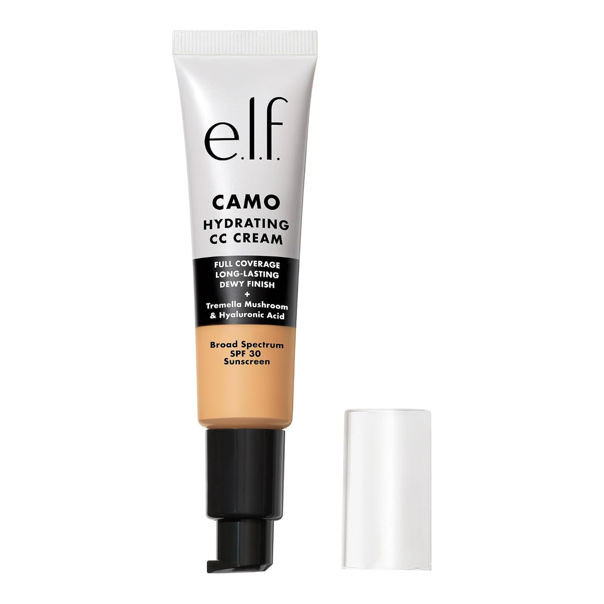 e.l.f. Hydrating Camo CC Cream. Light 280 N | SPF 30. Color Correcting Full Coverage Foundation For A Dewy Finish. Vegan & Cruelty-Free
