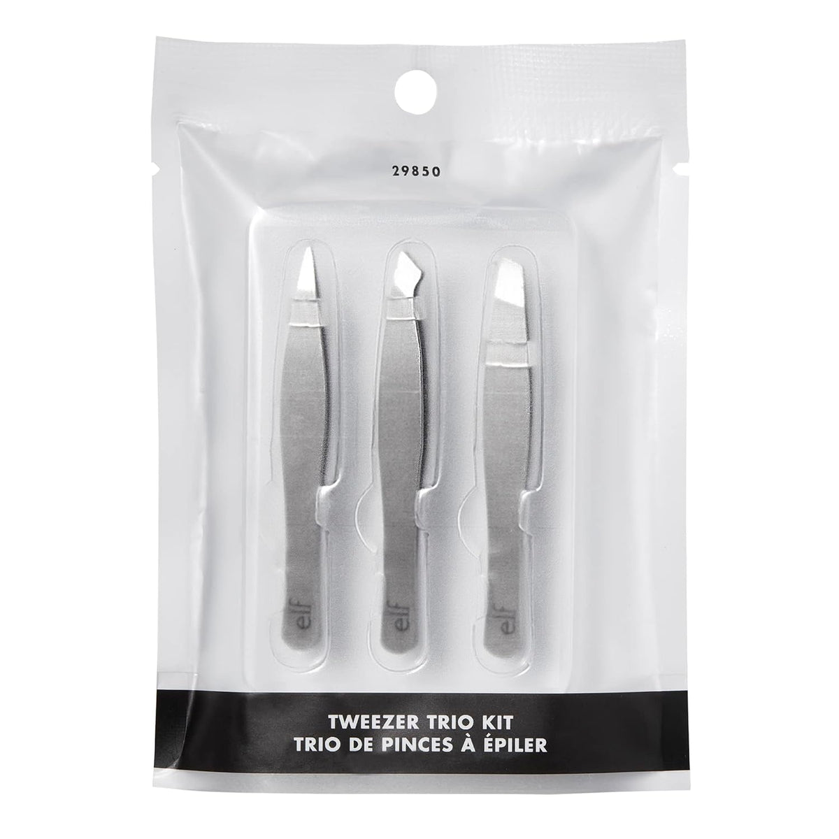 e.l.f. Tweezer Trio Kit. Three Mini Eyebrow Tweezers For Shaping. Defining & Grooming Brows. Great For Touchups On The Go. Vegan & Cruelty-Free