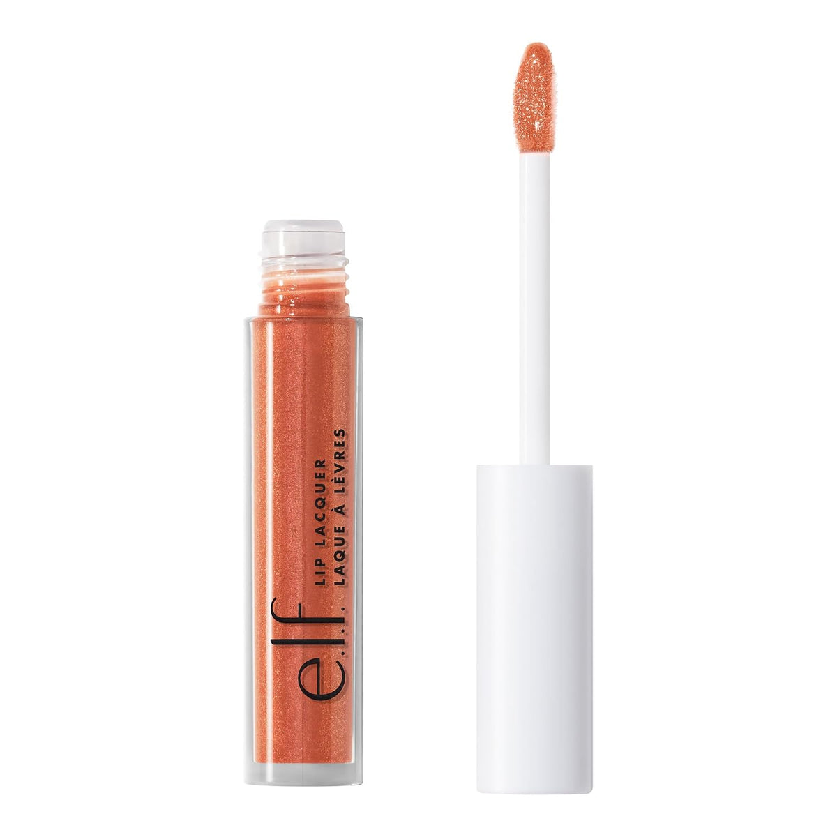 e.l.f. Lip Lacquer. Bubbles | Hydrating Lip Gloss. Non-Sticky Ultra-Shine with Vitamin A & E. Vegan & Cruelty-Free