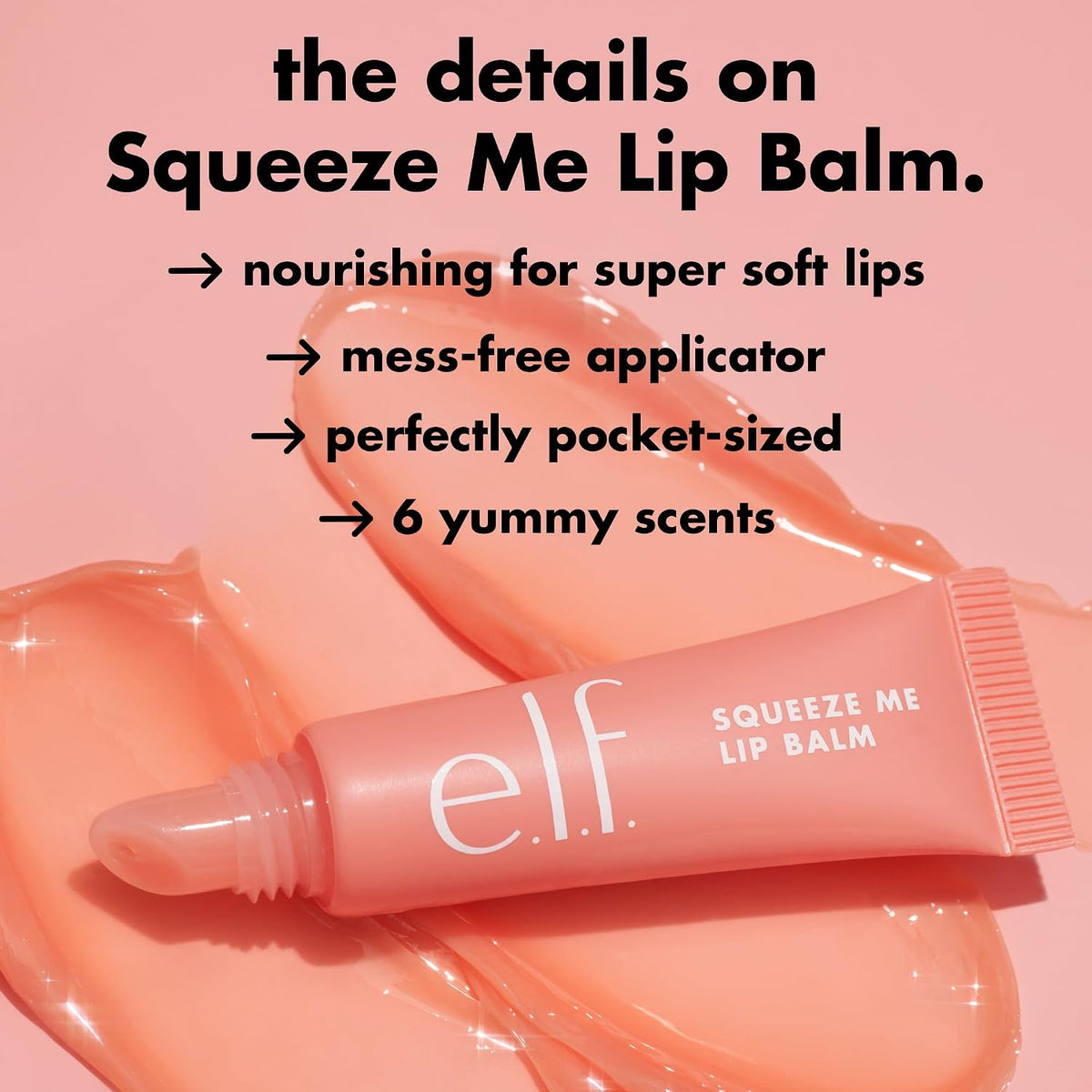 e.l.f. Squeeze Me Lip Balm. Vanilla Frosting | Moisturizing Lip Balm For A Sheer Tint Of Color. Infused With Hyaluronic Acid. Vegan & Cruelty-free