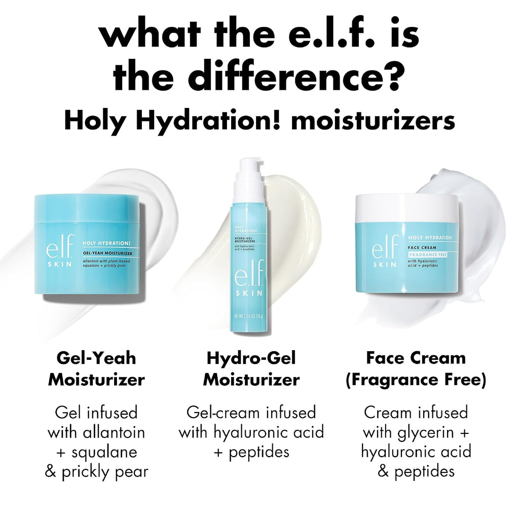 e.l.f. SKIN Mini Holy Hydration! Face Cream | Moisturizer For Nourishing & Plumping Skin. Infused With Hyaluronic Acid. Vegan & Cruelty-Free