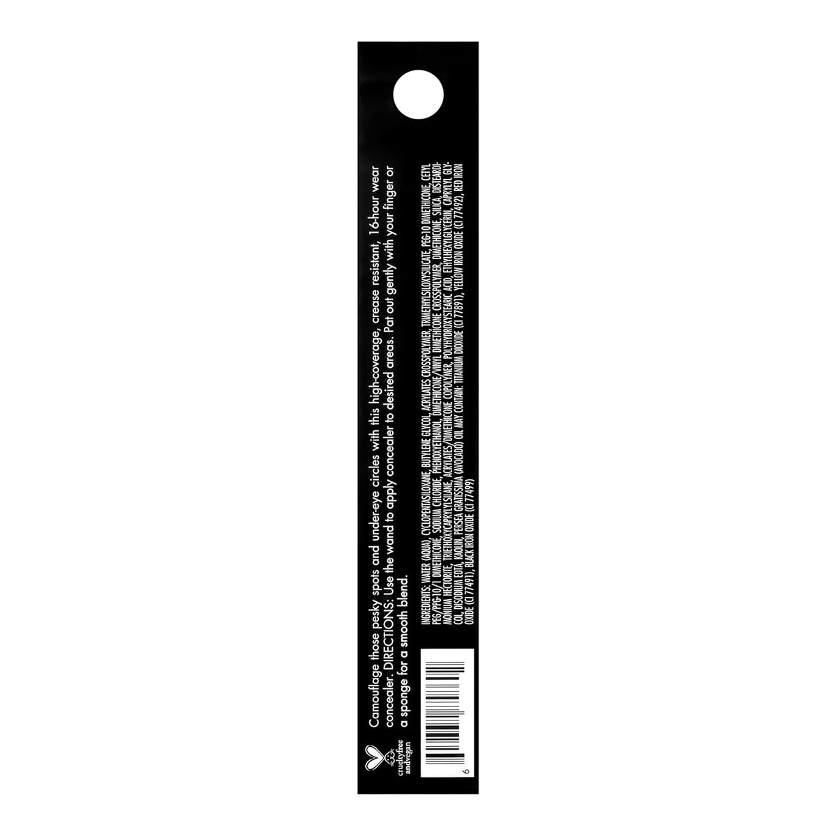 e.l.f. 16HR Camo Concealer. Full Coverage. Matte Finish Under-Eye & Blemish Corrector. Hydrating Formula. 16-Hour Crease-Resistant Wear. Medium Sand