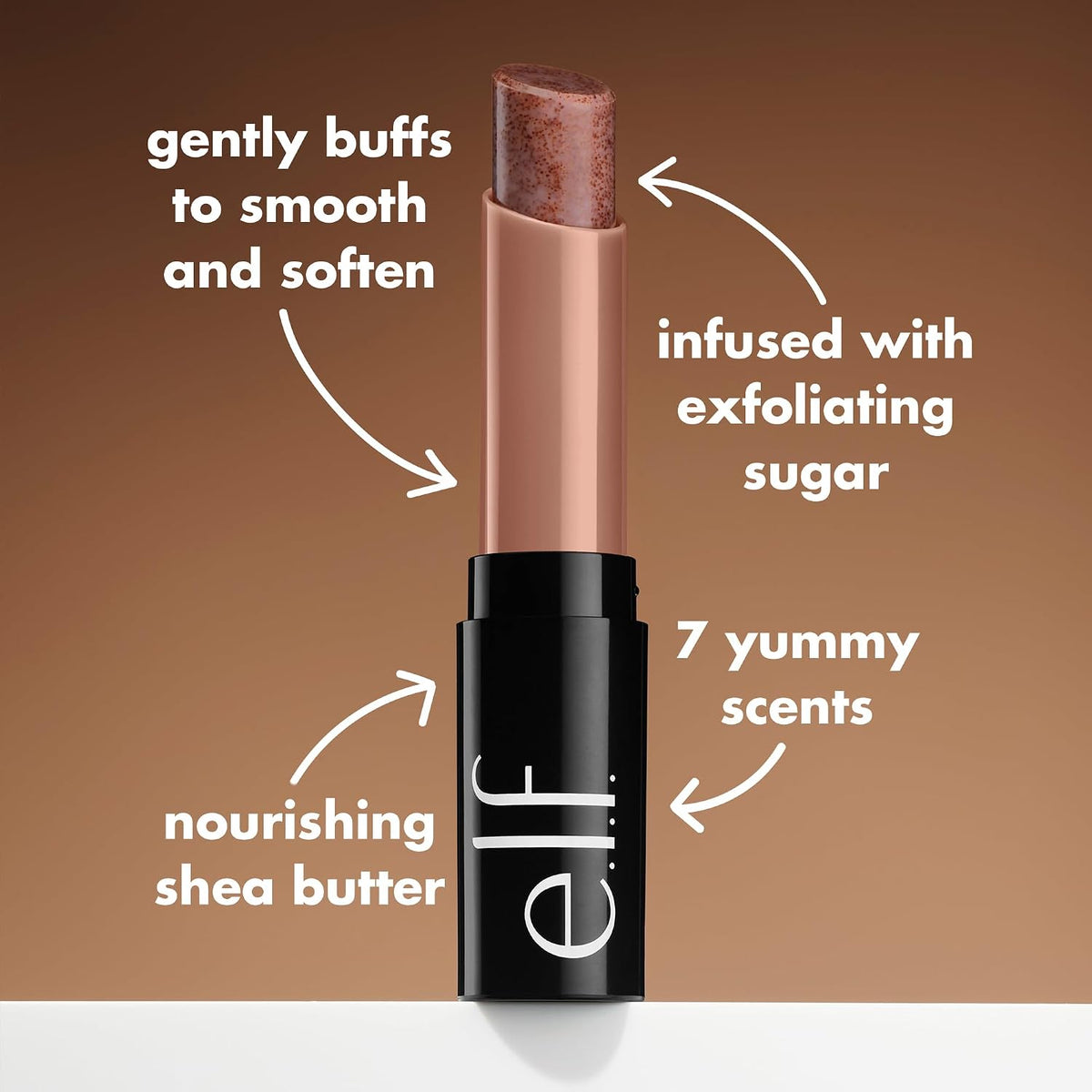 e.l.f. Lip Exfoliator. Moisturizing Scented Lip Scrub For Exfoliating & Smoothing Lips. Infused With Jojoba Oil. Vegan & Cruelty-free. Coconut