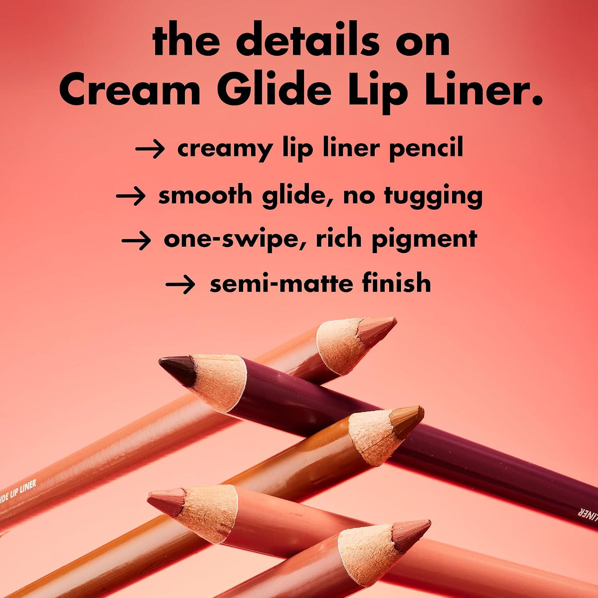 e.l.f. Cream Glide Lip Liner. Creamy High-Pigment. Mauve Aside | Semi-Matte Finish. Creamy Application. Smooth Glide Lip Pencil. Defines & Shapes. Vegan & Cruelty-Free