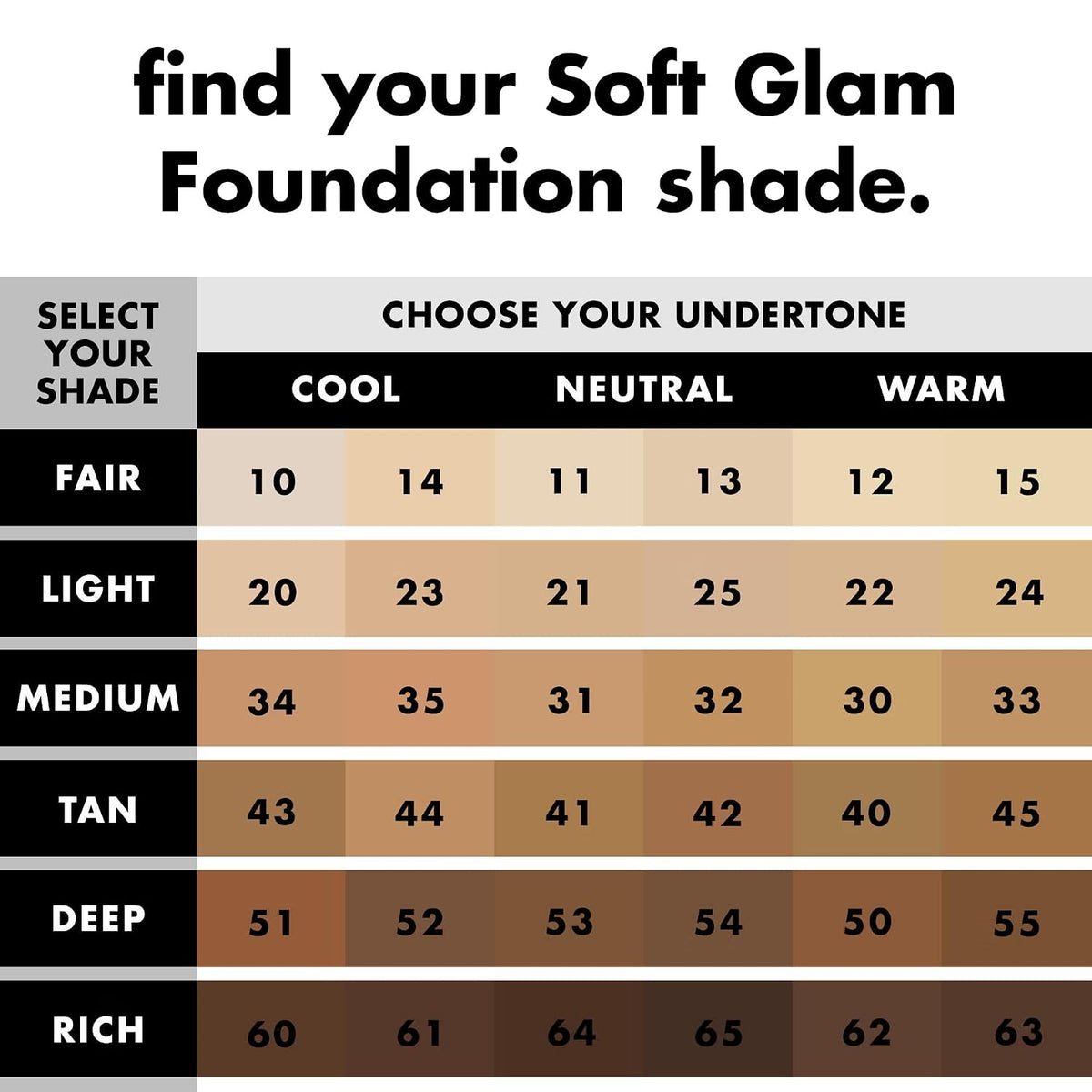 e.l.f. Soft Glam Satin Foundation. Medium Coverage. 22 Light Warm | Satin Finish. Long-Lasting Wear. Hydrating Hyaluronic Acid & Hibiscus Complex. Blurs Pores. Lightweight. Vegan & Cruelty-Free