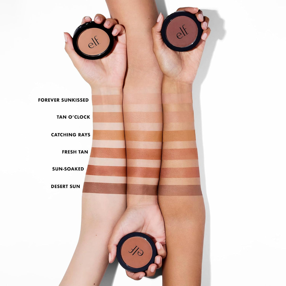 e.l.f. Primer-Infused Bronzer. Desert Sun | Long-Lasting. Lightweight & Buildable Powder Bronzer. Delivers A Matte Finish. Vegan & Cruelty-Free
