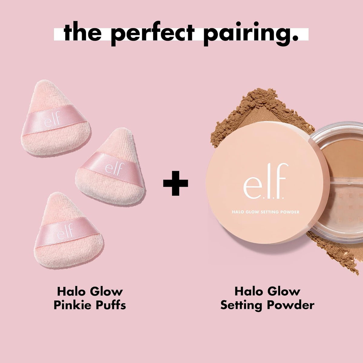 e.l.f. Halo Glow Pinkie Puffs | Finger-sized. Mini Puff For Applying Loose & Pressed Powders. Soft. Reusable & Washable. Vegan & Cruelty-Free. Set of 3