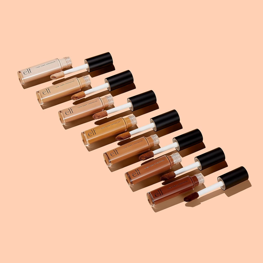 e.l.f. 16HR Camo Concealer. Full Coverage. Matte Finish Under-Eye & Blemish Corrector. Hydrating Formula. 16-Hour Crease-Resistant Wear. Vanilla