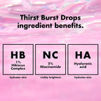 e.l.f. SKIN Holy Hydration! Thirst Burst Drops. Face Serum. 1 oz | 5% Niacinamide & Hyaluronic Acid for Radiant. Plump-Looking Skin. Non-Greasy Feel Serum & Primer. Vegan & Cruelty-Free