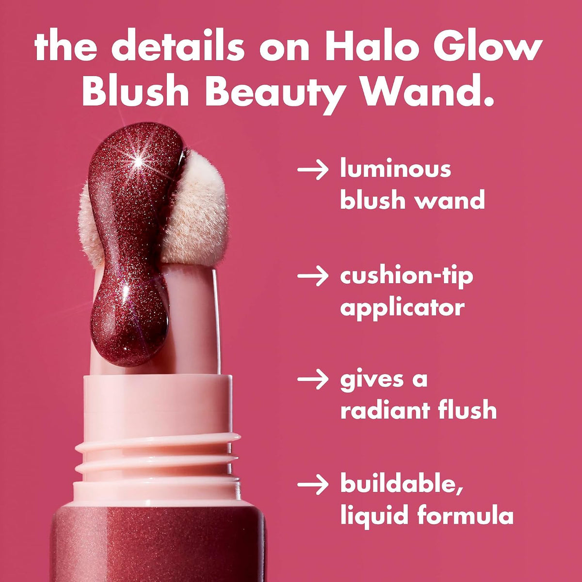 e.l.f. Halo Glow Blush Beauty Wand. Rosé You Slay | Liquid Blush Wand For Radiant. Flushed Cheeks. Infused With Squalane. Vegan & Cruelty-free
