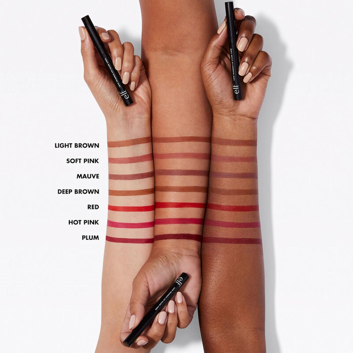 e.l.f. Love Triangle Lip Filler Liner. 2-in-1 Lipliner Pencil For Sculpting & Filling. Long-Lasting Intense Color. Vegan & Cruelty-Free. Plum