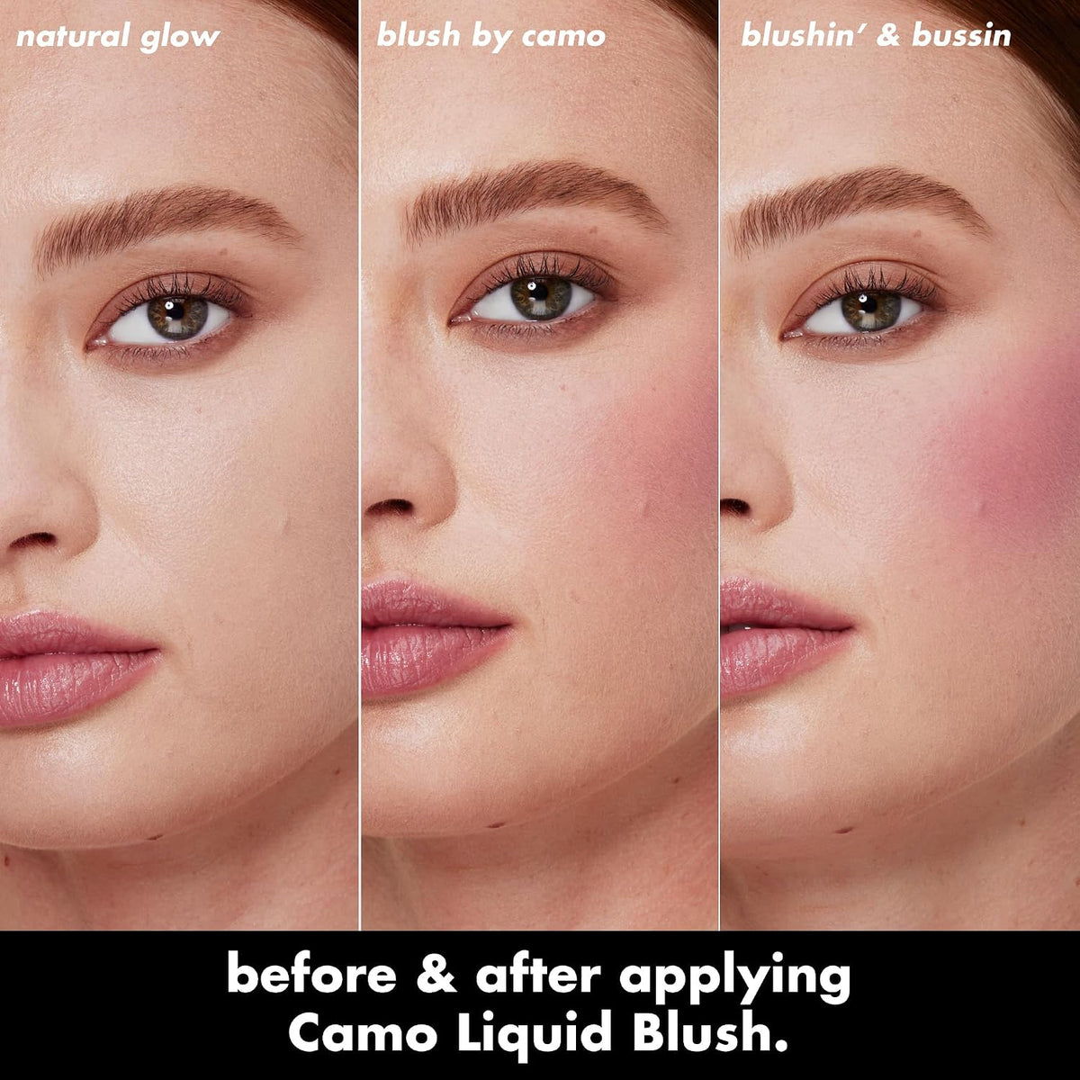 e.l.f. Camo Liquid Blush. Buildable & Blendable. Suave Mauve | Lightweight Liquid Formula. Long-Lasting Wear. High-Pigment Color. Smooth Application. Buildable. Vegan & Cruelty-Free