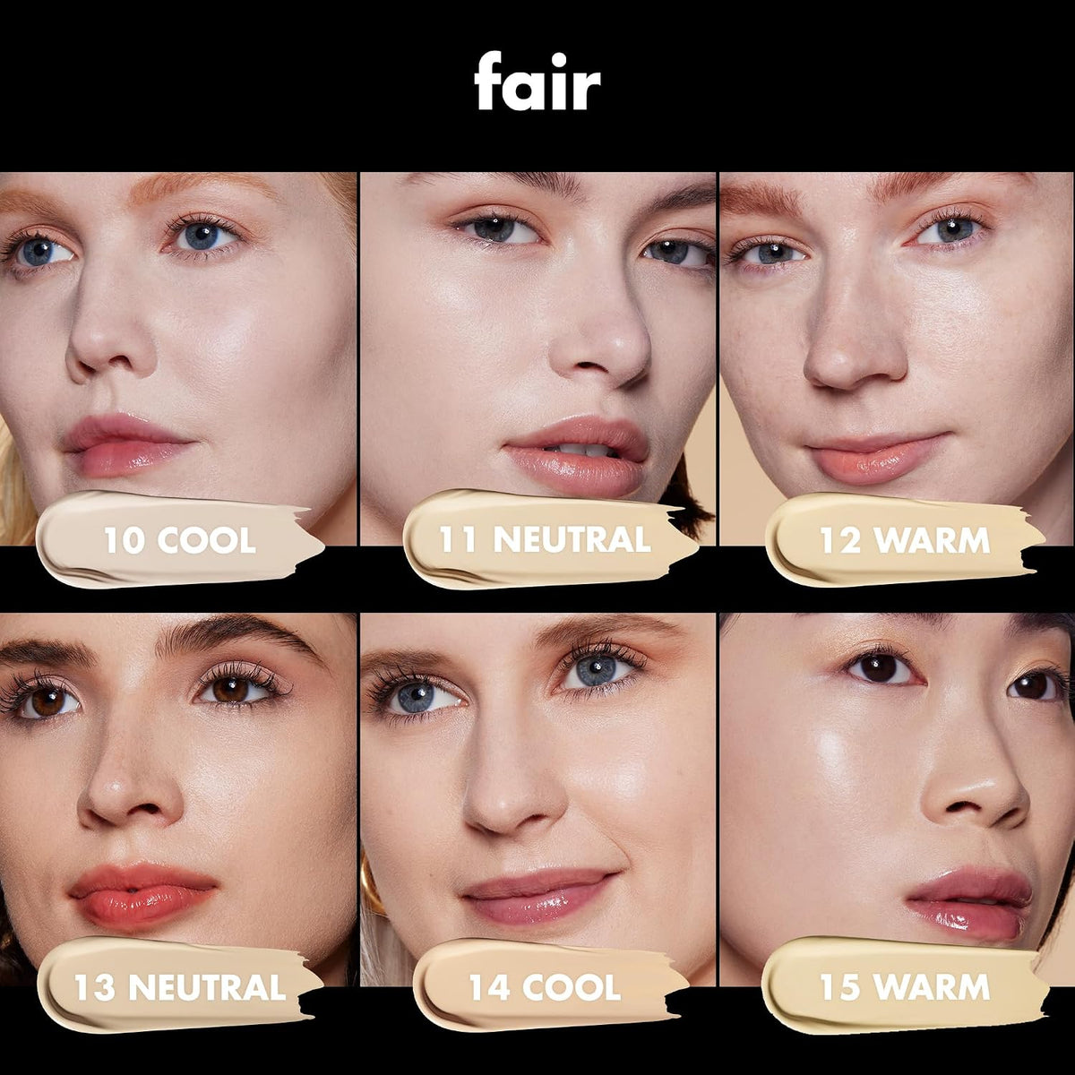 e.l.f. Soft Glam Satin Foundation. Medium Coverage. 10 Fair Cool | Satin Finish. Long-Lasting Wear. Hydrating Hyaluronic Acid & Hibiscus Complex. Blurs Pores. Lightweight. Vegan & Cruelty-Free