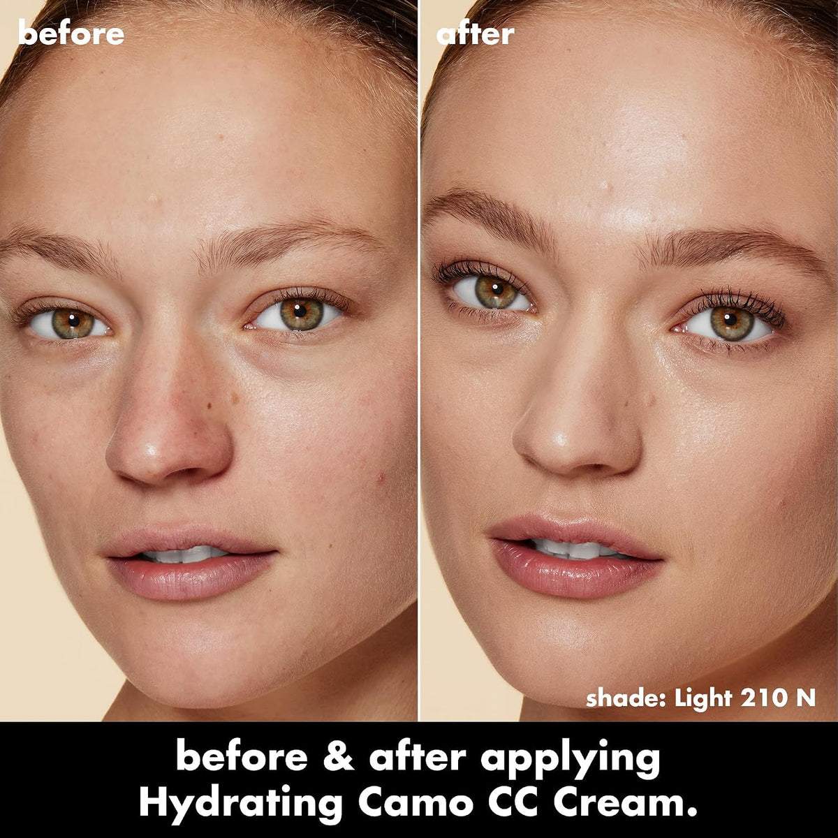 e.l.f. Hydrating Camo CC Cream. Light 210 N | SPF 30. Color Correcting Full Coverage Foundation For A Dewy Finish. Vegan & Cruelty-Free