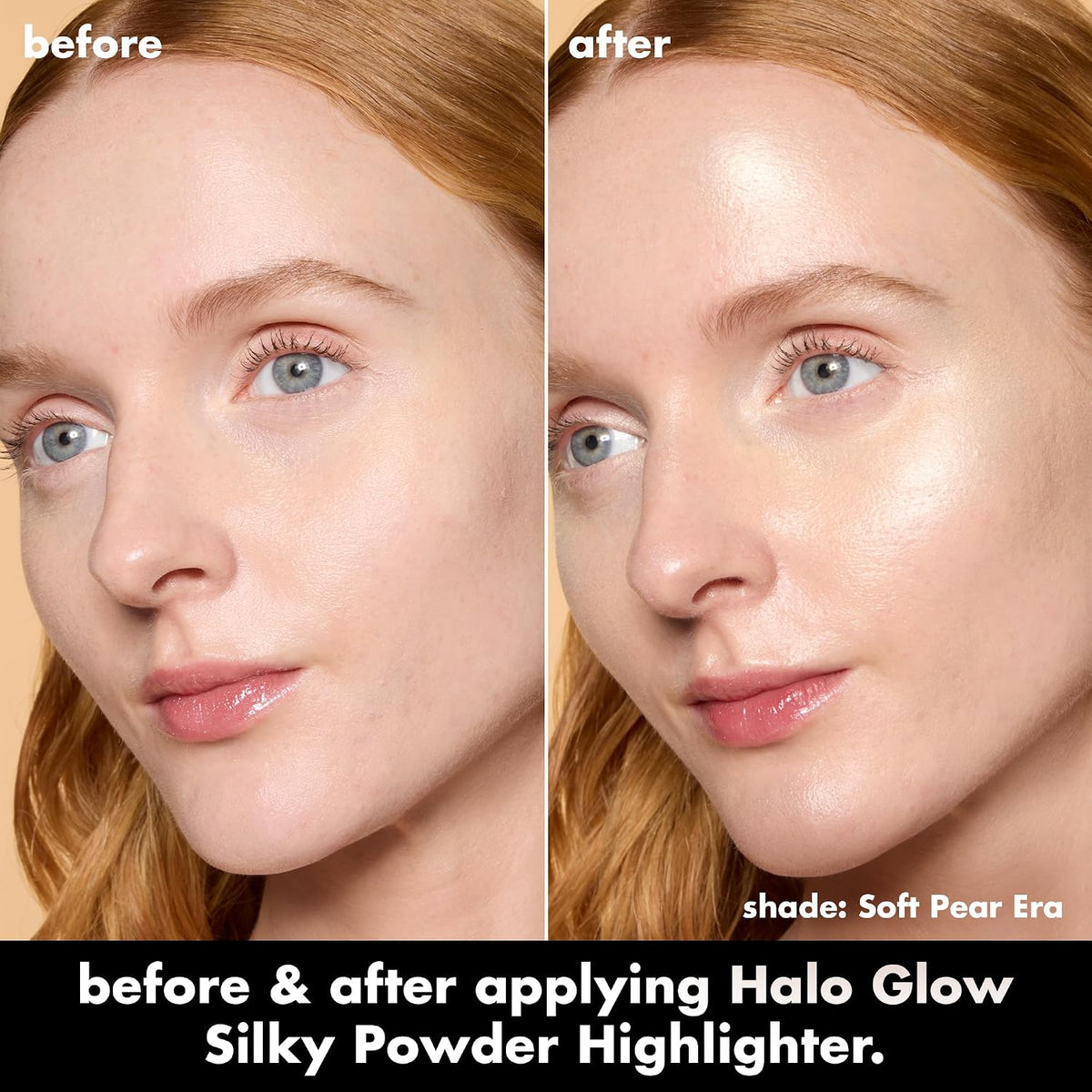 e.l.f. Halo Glow Silky Powder Highlighter. Long-Lasting Luminous Face Finish. Cake-Resistant With Micro-Shimmer. Vegan & Cruelty-Free. Soft Pearl Era