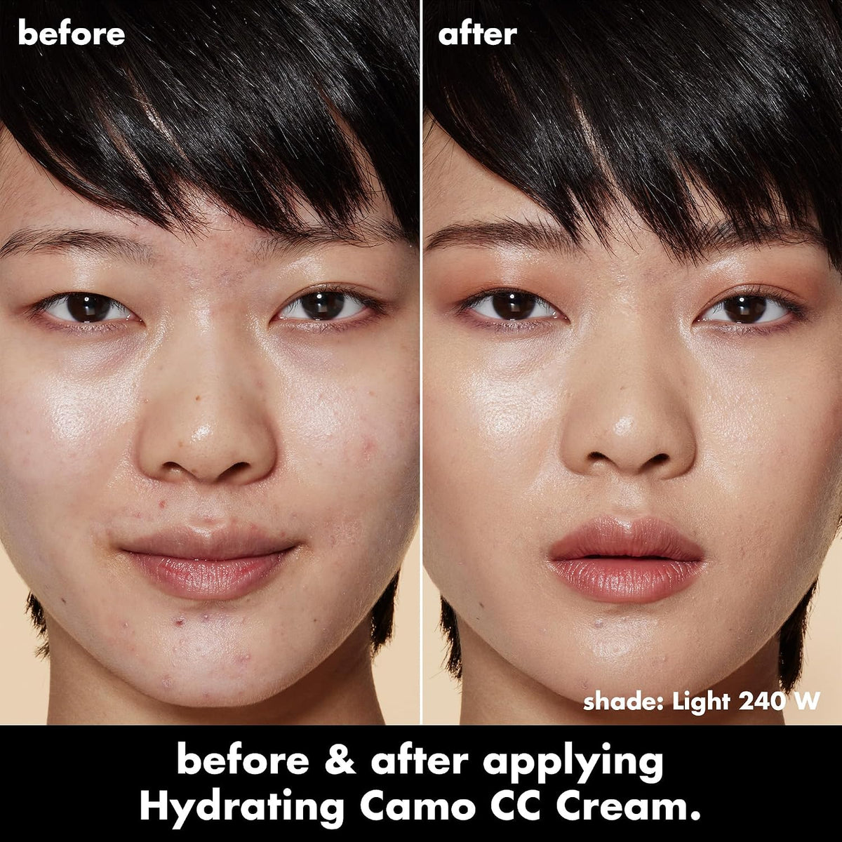 e.l.f. Hydrating Camo CC Cream. Light 240 W | SPF 30. Color Correcting Full Coverage Foundation For A Dewy Finish. Vegan & Cruelty-Free