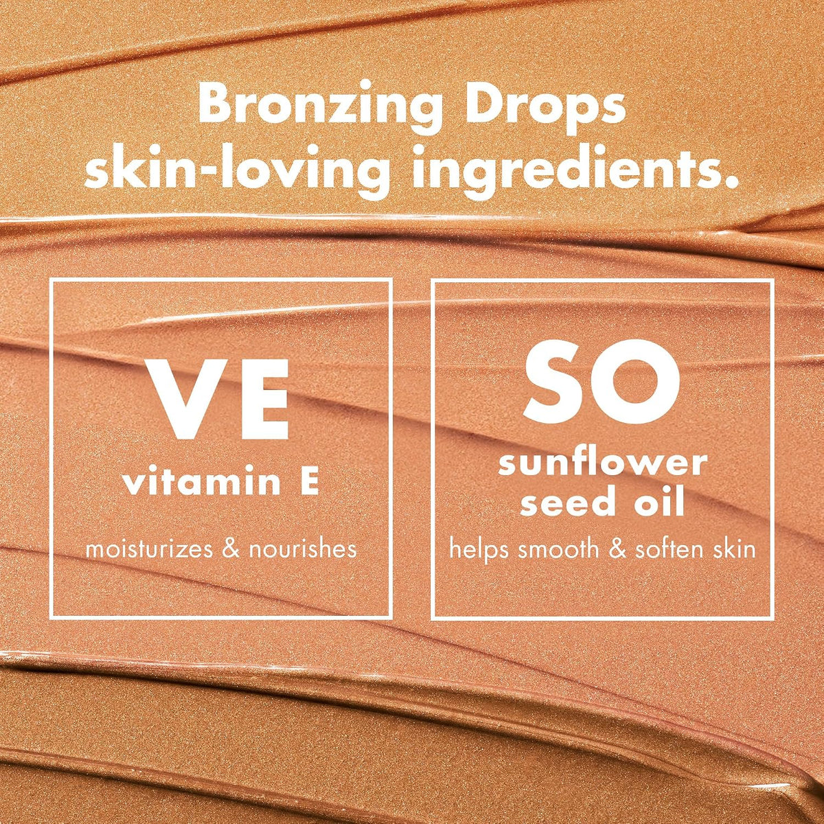 e.l.f. SKIN Bronzing Drops. Pure Gold (Golden Bronze Shimmer) | Liquid Face Tinted Serum with Vitamin E & Sunflower Oil. Shimmer Finish. Vegan & Cruelty-Free. Pure Gold